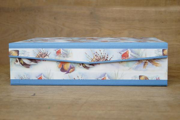 Schachtel Fische, handgemachte Box